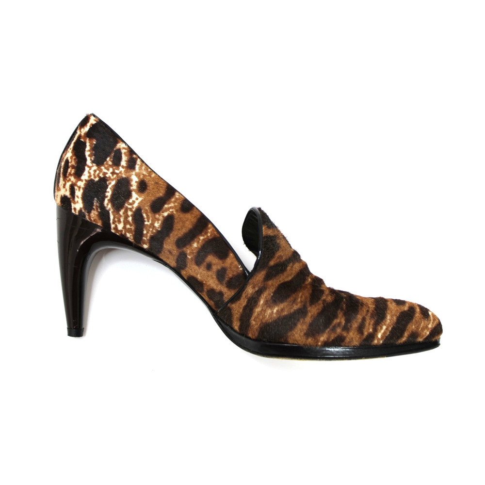 Stuart Weitzman Women's Size 10 Heels Leopard Calf Hair Leather